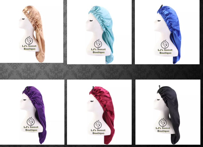 Long satin Bonnets