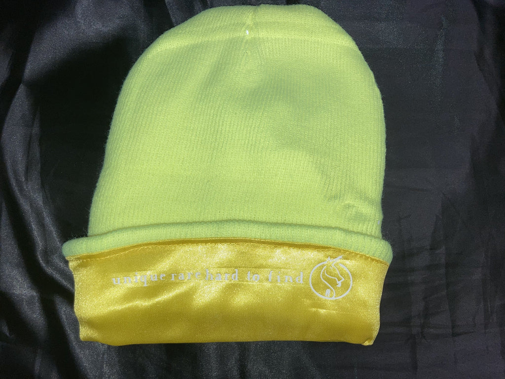 lemon-lime beanie